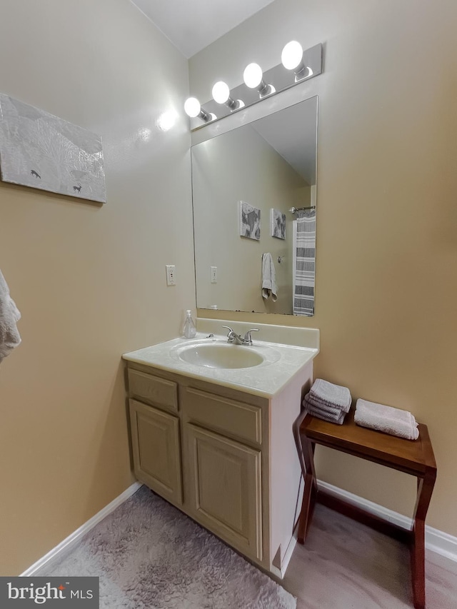 bathroom featuring vanity