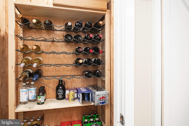 wine cellar with wood walls