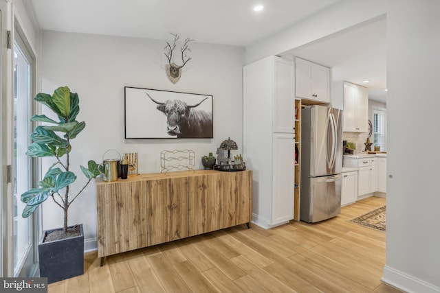 interior space featuring light hardwood / wood-style flooring