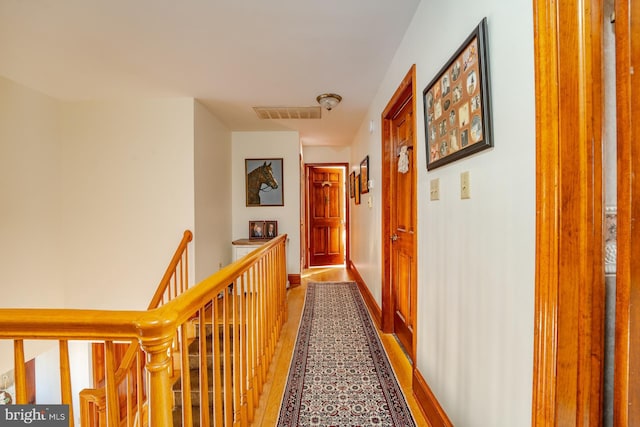 hall featuring hardwood / wood-style floors