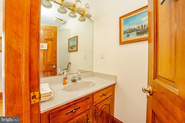 bathroom featuring vanity