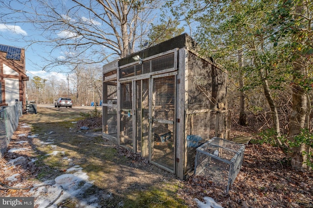 view of outbuilding