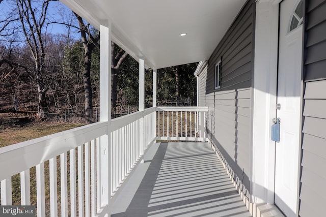 view of balcony