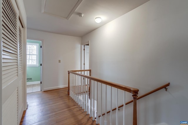 hallway featuring light hardwood / wood-style floors