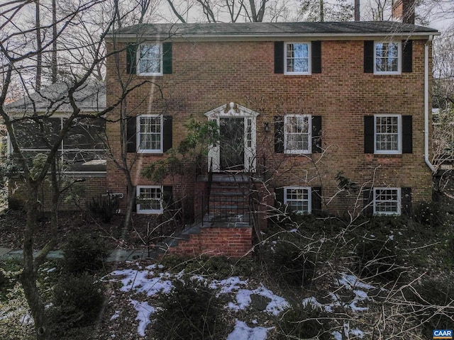 view of colonial home