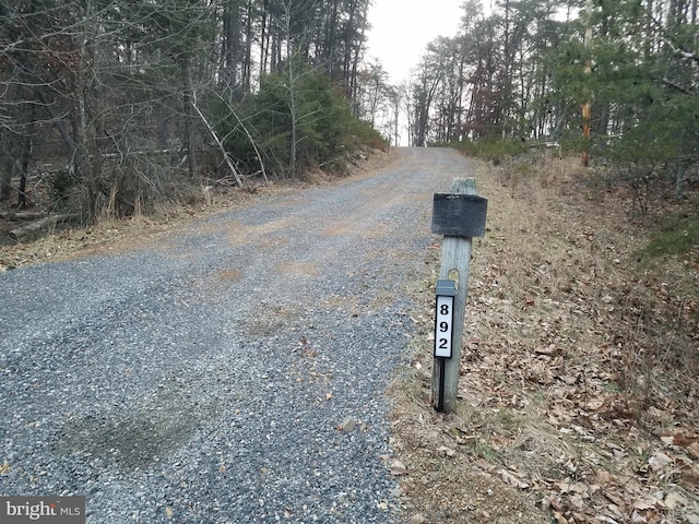 view of road