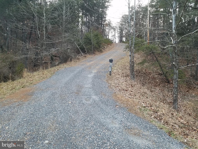 view of road