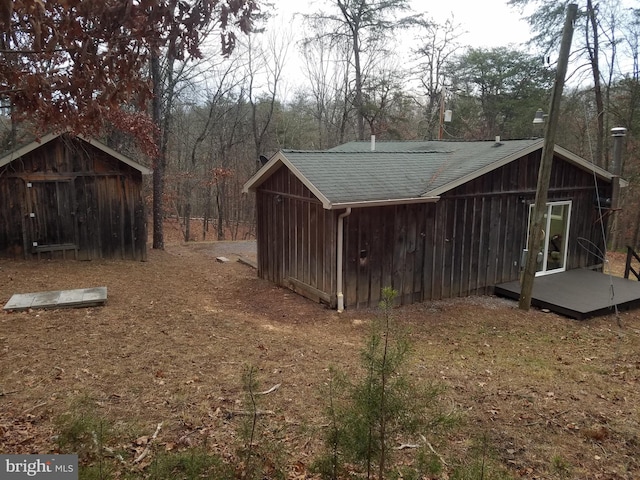 view of outbuilding