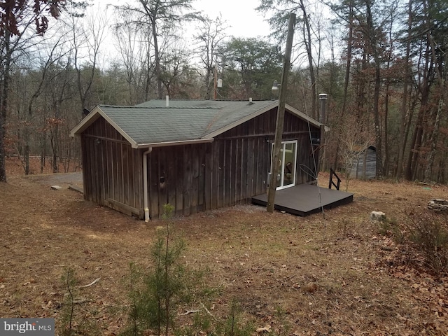 view of outdoor structure