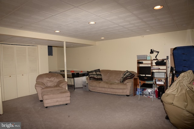 2477 Meade Dr, Vineland, NJ 08361 - living room with carpet