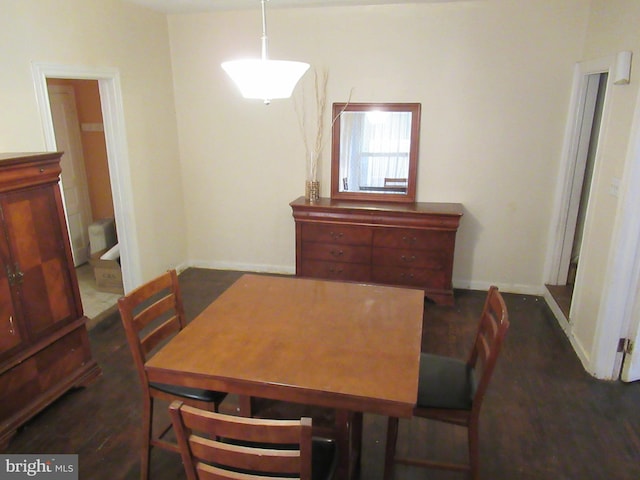 view of dining area