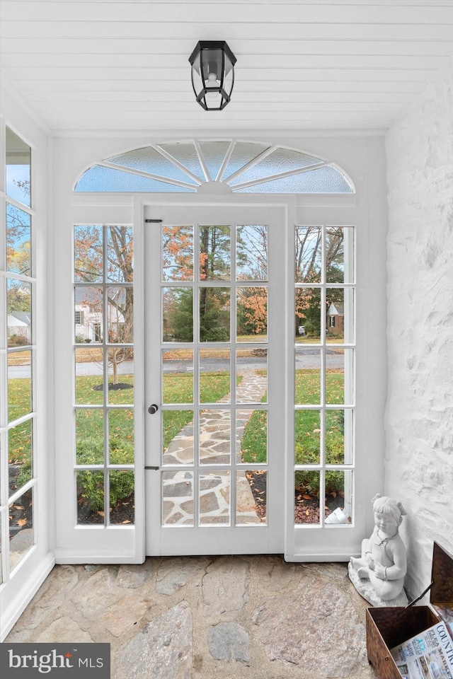 doorway to outside with a wealth of natural light