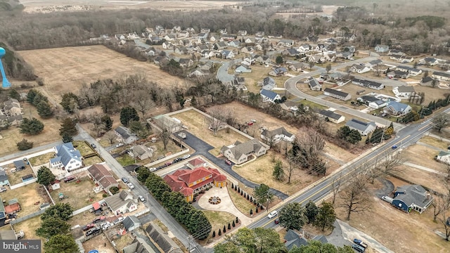 bird's eye view featuring a residential view