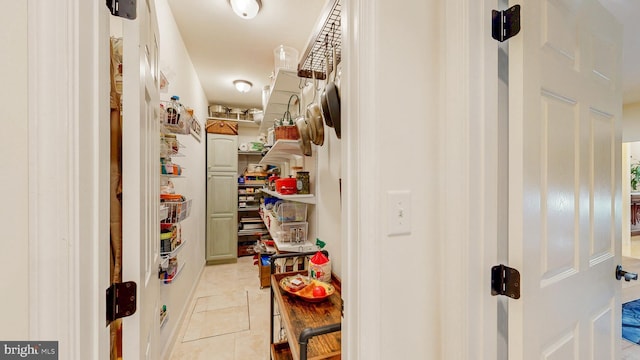 view of pantry