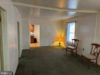 sitting room featuring carpet