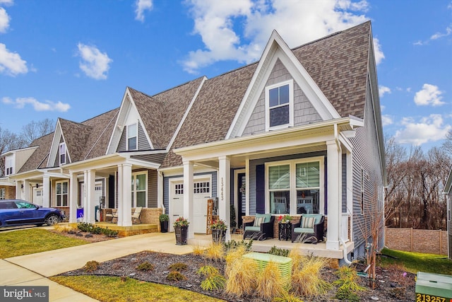 view of front of house with a porch