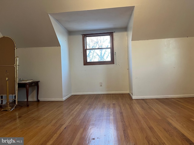 bonus room featuring hardwood / wood-style flooring