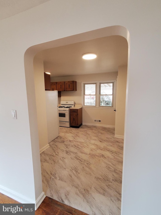 kitchen with white appliances