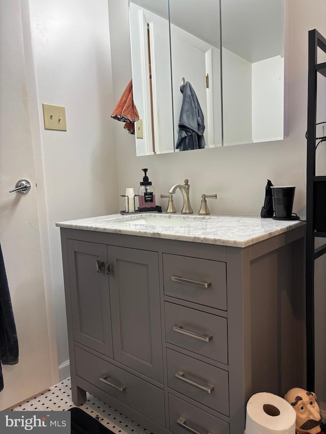 bathroom featuring vanity