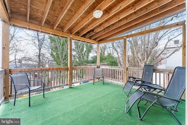 view of sunroom / solarium