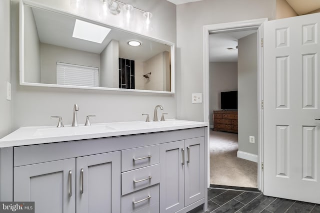 bathroom featuring vanity