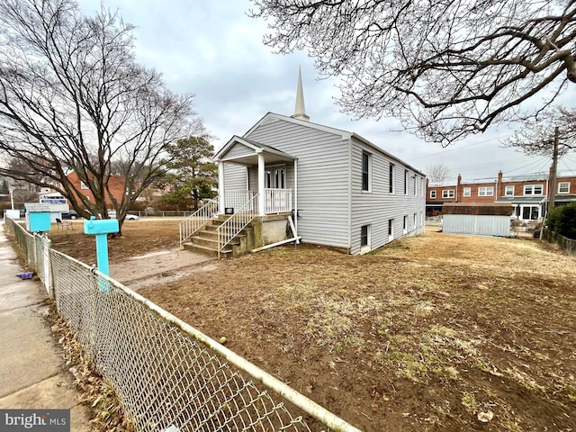 view of side of property