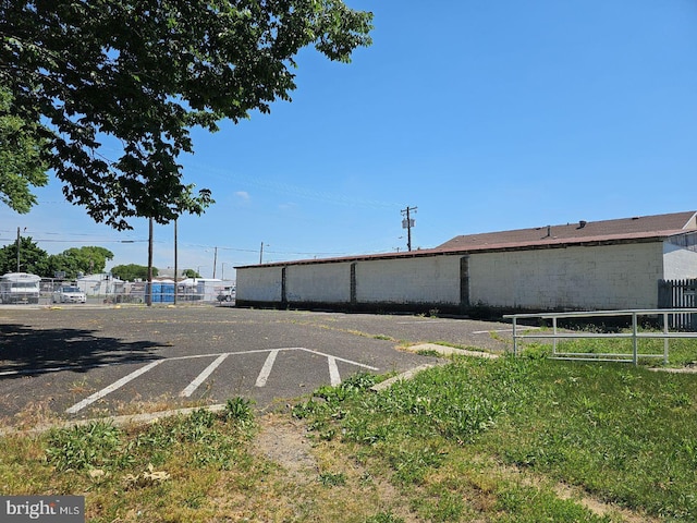 exterior space with fence