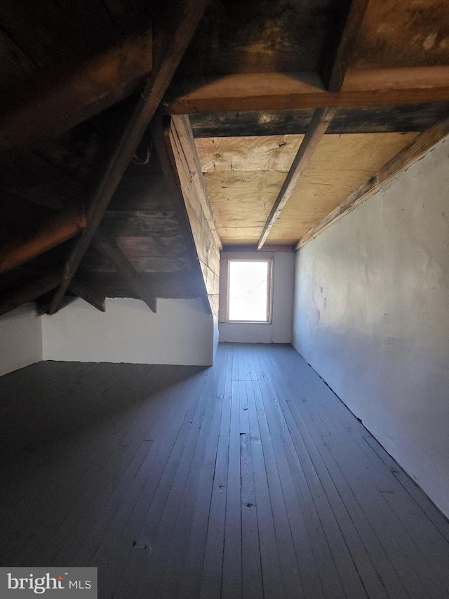 view of attic