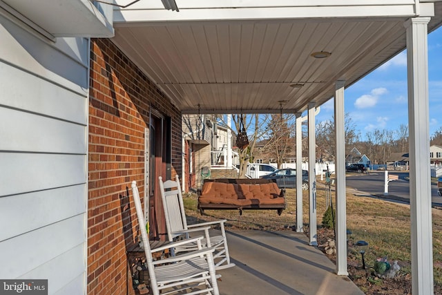 view of patio / terrace featuring a porch