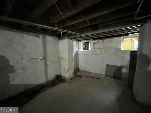 view of basement