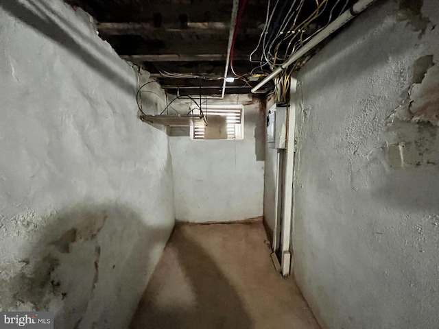 view of basement