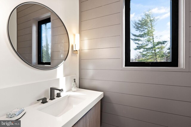 bathroom featuring vanity