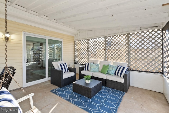 view of sunroom / solarium