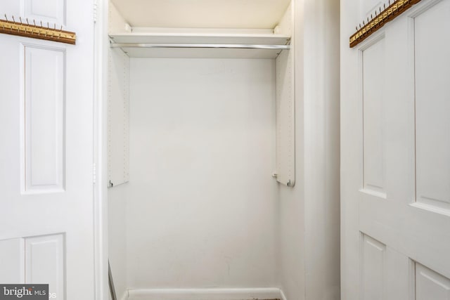 view of closet