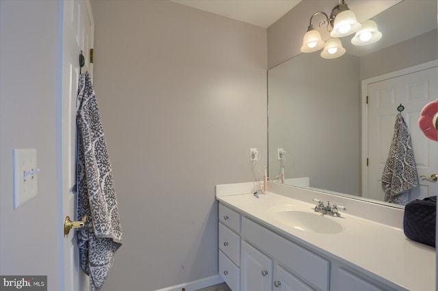 bathroom with vanity