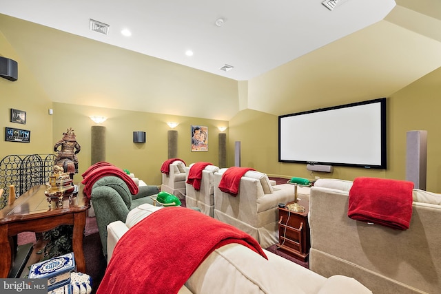 cinema with lofted ceiling