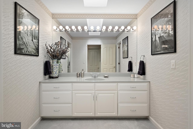 bathroom featuring vanity