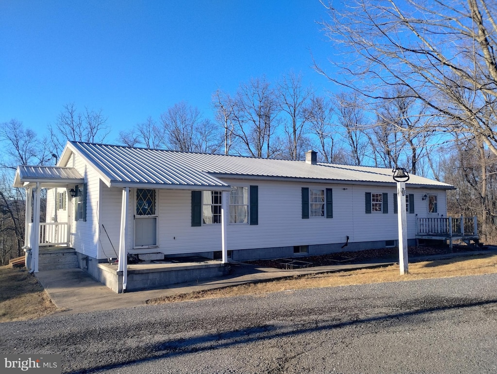 view of front of home