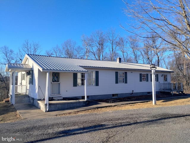 view of front of home