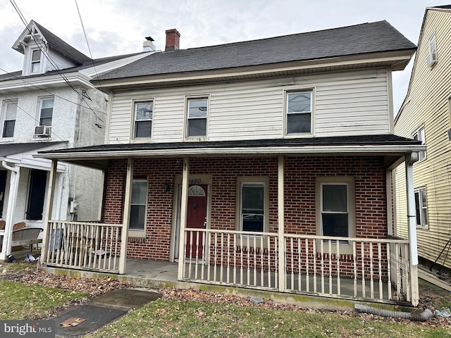 view of front of house with a porch