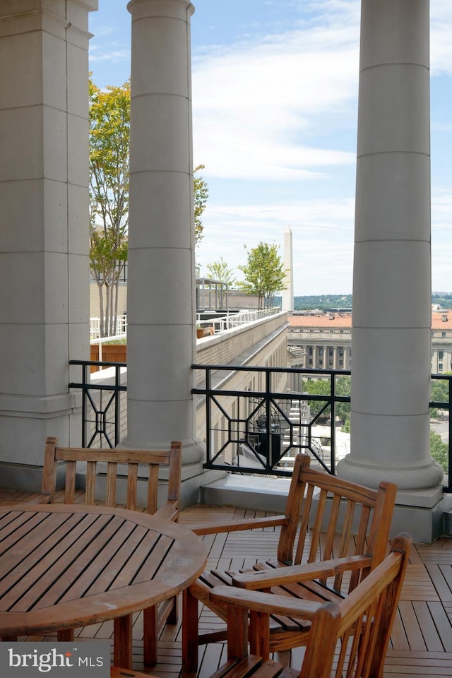 view of balcony