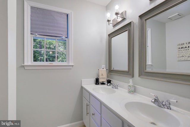 bathroom featuring vanity