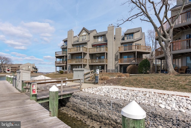 view of dock