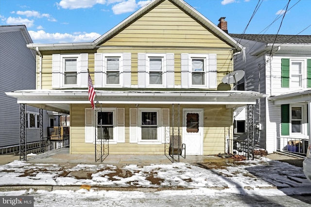 view of front of house with a porch