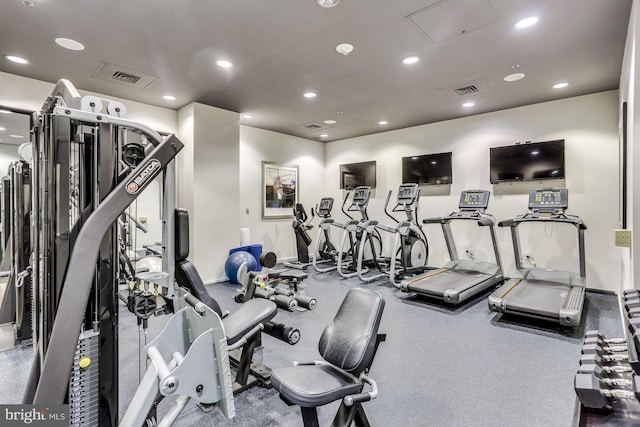 view of exercise room