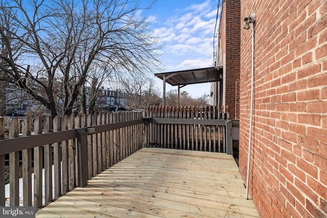 view of deck