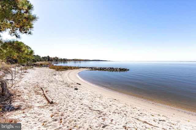 water view featuring a view of the beach