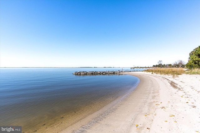 water view with a beach view