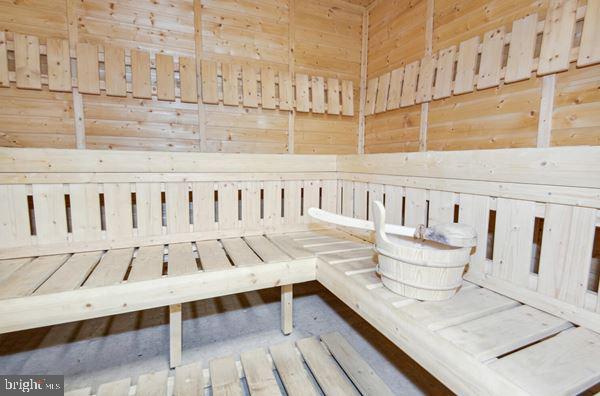 view of sauna