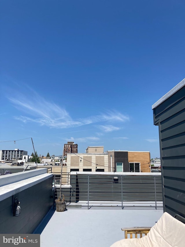 view of patio / terrace with a balcony